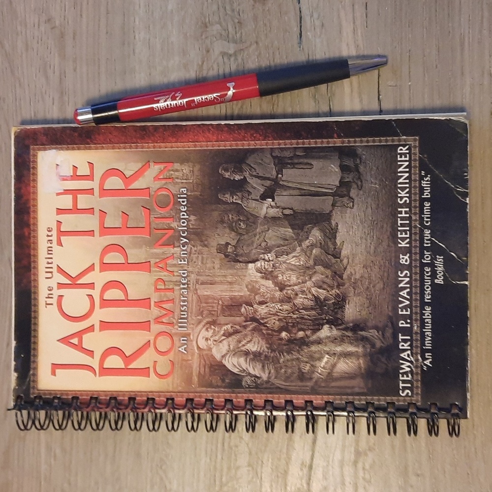 Secret Journal "Jack the Ripper Companion" 📚 Handmade journal from an old book